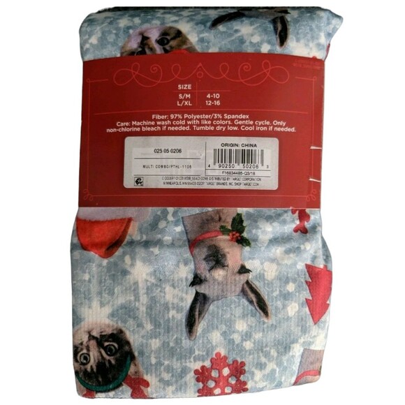 Wondershop Fleece Lined Legging Women's L/XL NWT Llama & Kitty Face Christmas - Picture 4 of 5